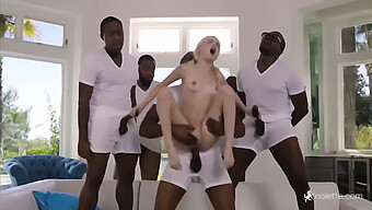 Group Sex With A Big Black Cock And A Blonde