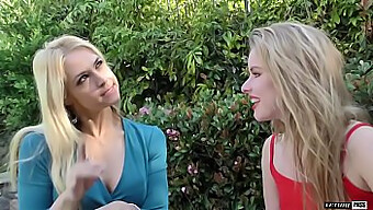 Lilly Lit Ve Sarah Vandella, Cowgirl Pozisyonunda Yarrağı Paylaşıyorlar