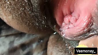 Close Up Of Tight Pussy Getting Fingered And Peed On