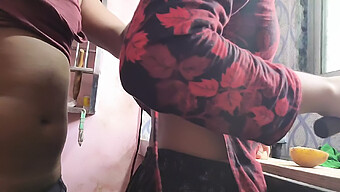 Indian Milf Takes It From Behind In The Kitchen