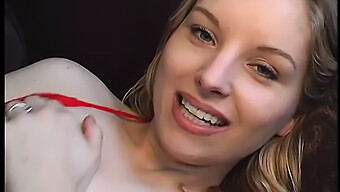 Seductive Blonde In Stockings Gives A Solo Show And Gets Fucked