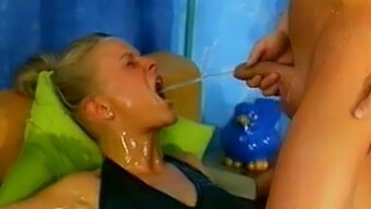 Small Tits Blonde Gets Wet And Wild In Group Sex Scene