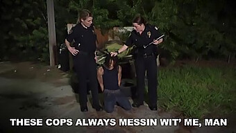 Black Milf Police Officers Take Advantage Of A Big Black Cock