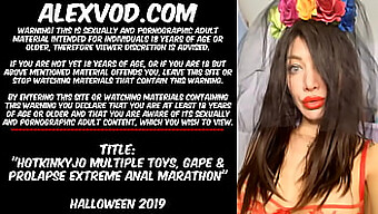 Alien Anal: Hotkinkyjo'S Extreme Anal Toying And Fisting On Halloween