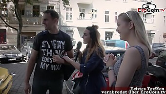 Nastolatka (18+) Na Zewnątrz: Publiczna Randka Seksualna Z Parą Do Podrywu