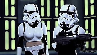 Twee Stormtroopers Gaan Ruw Neuken En Klaarkomen