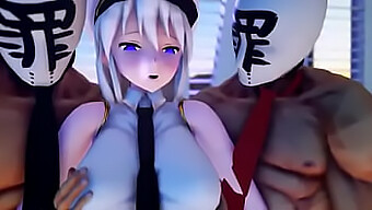 Mmdビデオでの激しいオーラルと巨乳アクション