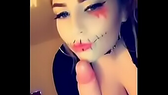 Amelia Skye Imee Ja Ottaa Kasvojen Halloween