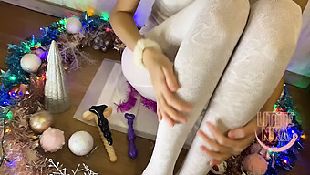 Teen (18+) Enjoys Solo Play On Christmas