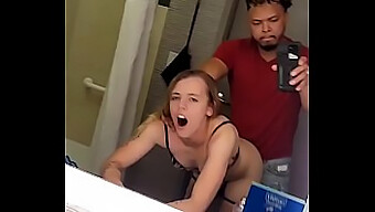 College Freshman Petite Tight Pussy Fucked In Hotel Bathroom