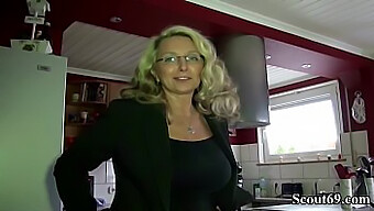 German Big Natural Tits Milf Seduces To Fuck By Neighbor