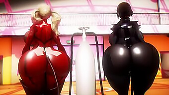 Ann And Makoto'S Curvy Cushioning In 3d