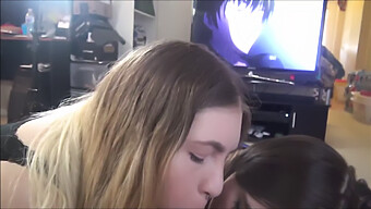 Bisexual Babes Jessica And Hannah Use Their Mouths To Get Me Off